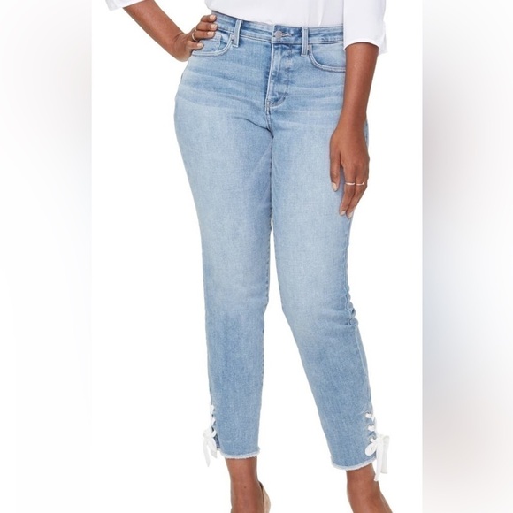 NYDJ curves 360 high waist slim straight leg jeans NWT - Picture 1 of 5